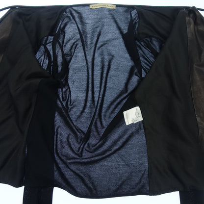 Used ◆ Balenciaga jacket see-through leather switching ladies 40 black BALENCIAGA [AFB50] 