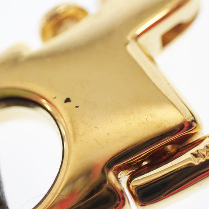 二手 ◆ 古驰蜥蜴浮雕金色硬件钥匙吊饰钥匙链 GUCCI [AFI4] 