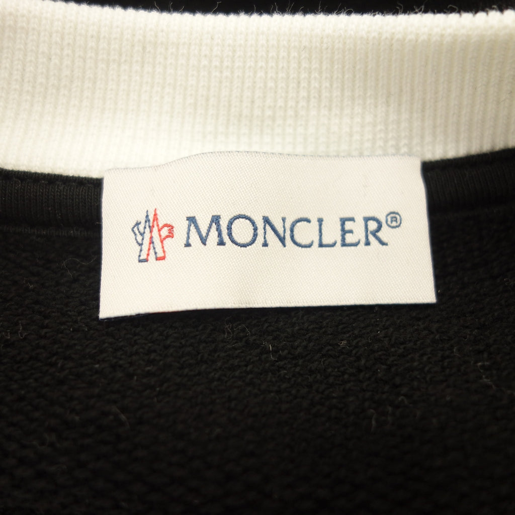 状况良好◆Moncler 运动衫 2022 圆领男式黑色 x 白色尺寸 M MONCLER [AFB29] 