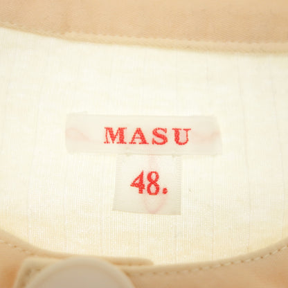 Very good condition ◆MASU Cut and Sewn Button Shirt MNFW-CS0202 Cotton Men's Beige Size 48 MASU [AFB48] 