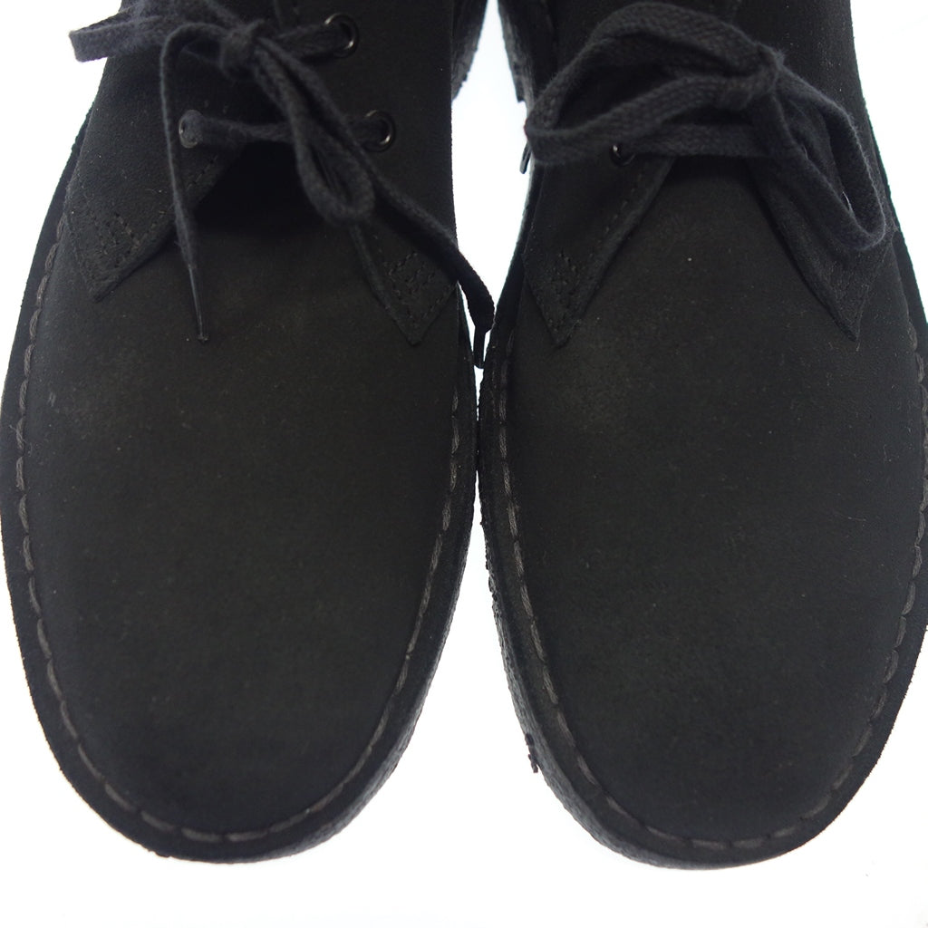 Very good condition◆Clarks Desert Boots 31691 Suede Men's Black Size US8.5 Clarks [AFC8] 