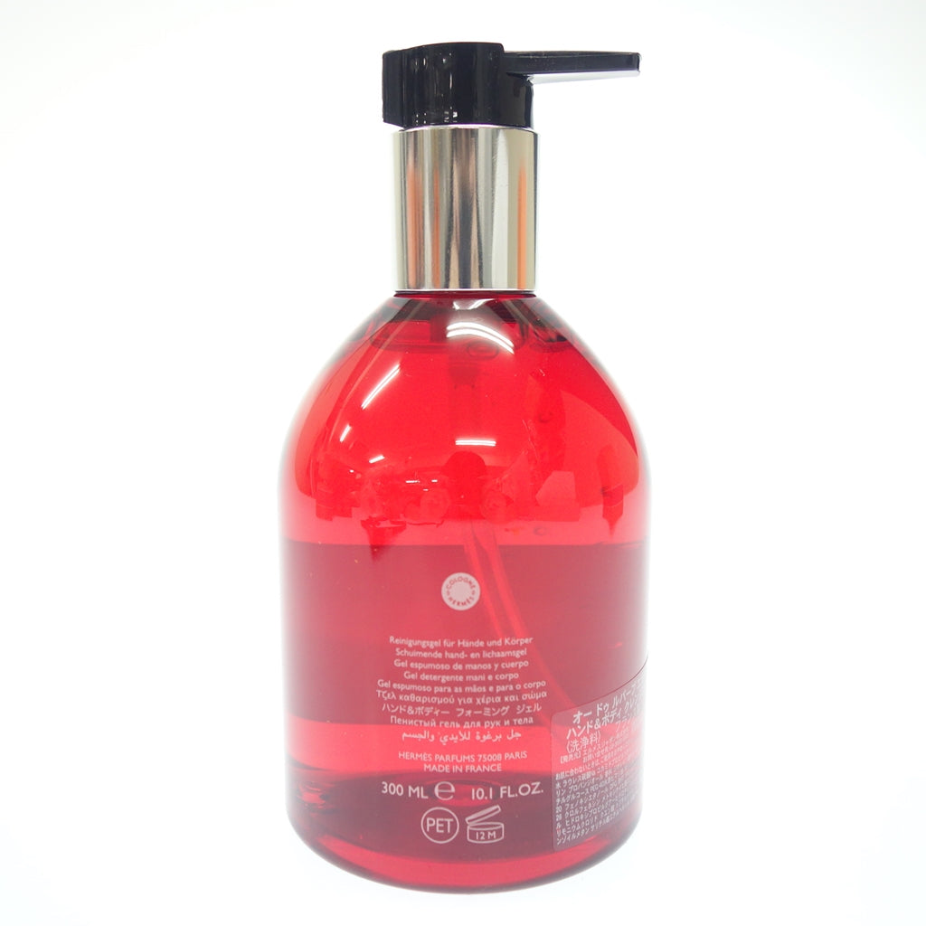 Like new ◆Hermès Eau de Lubabe Ecarlatte Hand &amp; Body Cleansing Gel 300ml Red Hermès [AFI4] 