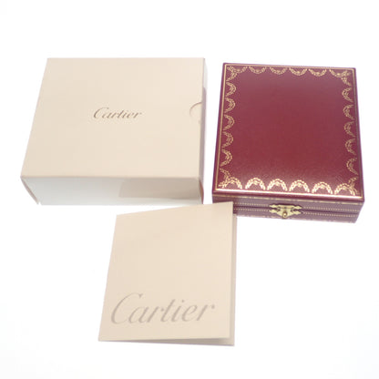 カルティエ トラベルクロック タンクフランセーズト 文字盤白×黒 シルバー 箱付き Cartier【AFI15】【中古】