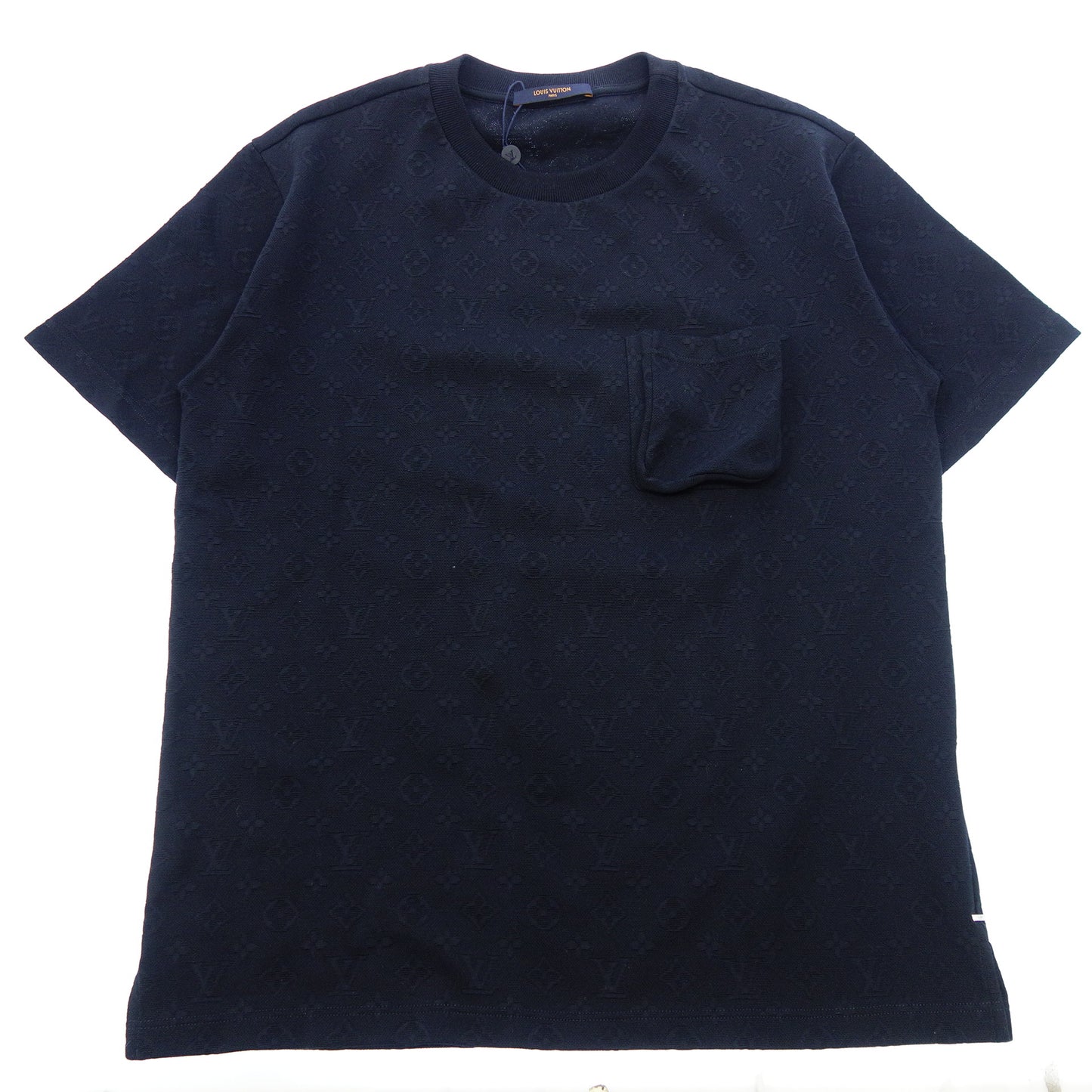 新品同様◆ルイヴィトン Tシャツ 22SS シグネチャー3Dポケット モノグラム RM221Q TCL HIY49W メンズ 黒 XL LOUIS VUITTON【AFA14】