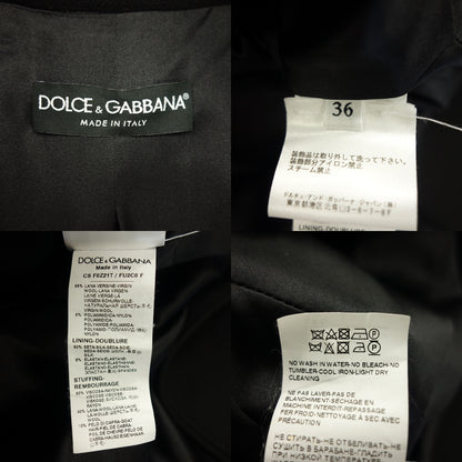 Good condition◆Dolce &amp; Gabbana long coat F0Z21T wool nylon ladies black size 36 DOLCE&amp;GABBANA [AFB34] 