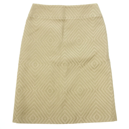 Good condition ◆ Celine skirt all over pattern size 40 ladies beige CELINE [AFB35] 