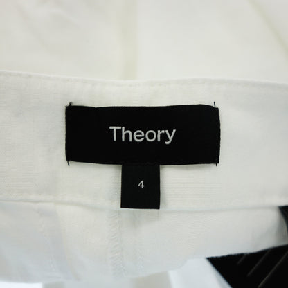 Theory Slim Crop Pants with Tag Women's White 4 Theory [AFB50] [Used] 