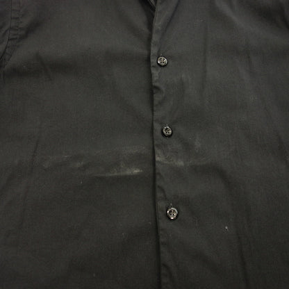 Used ◆ Emporio Armani cutter shirt open collar men's black size S EMPORIO ARMANI [AFB40] 