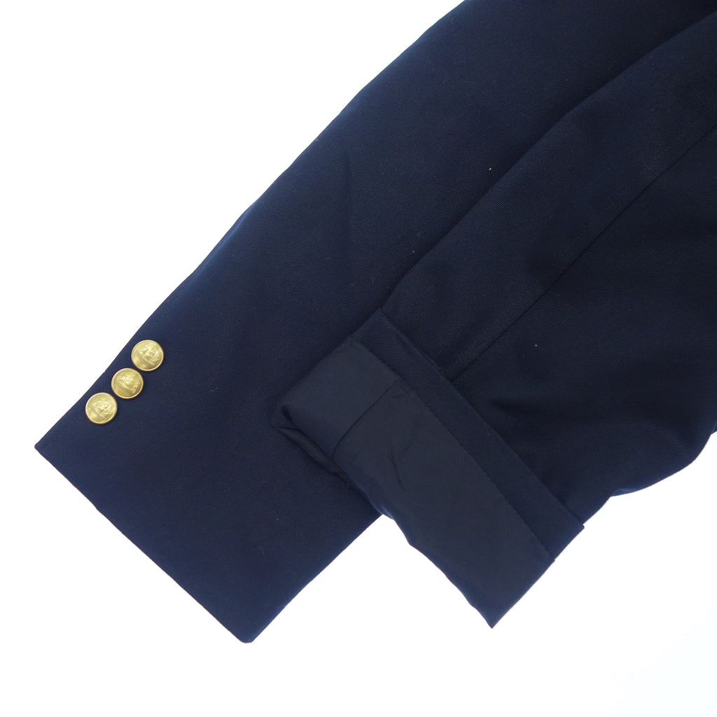 Good Condition◆DC White Tailored Jacket Blazer Navy Blurred Gold Button Cotton Men's Navy 48 DC WHITE [AFB16] 