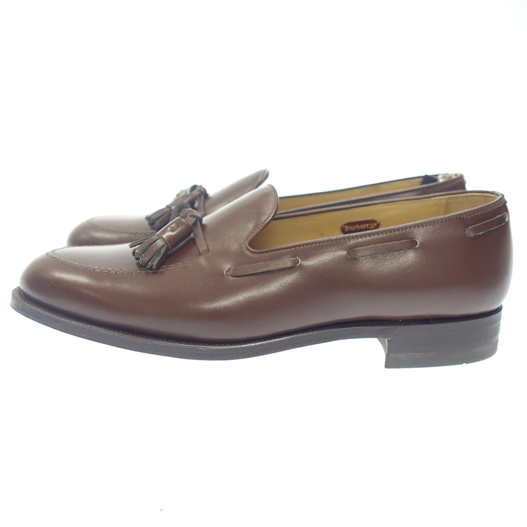 Like new ◆ Burberry's Leather Shoes Tassel Loafers Men's Size 26.5 Brown Burberry's [AFD2] 