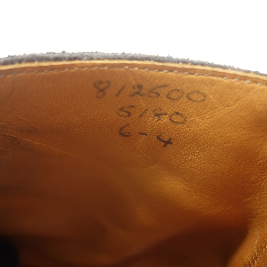 Good Condition ◆ Tricker's Leather Boots 5180 Suede Full Brogue Men's Navy Size 6 Tricker's [AFC13] 