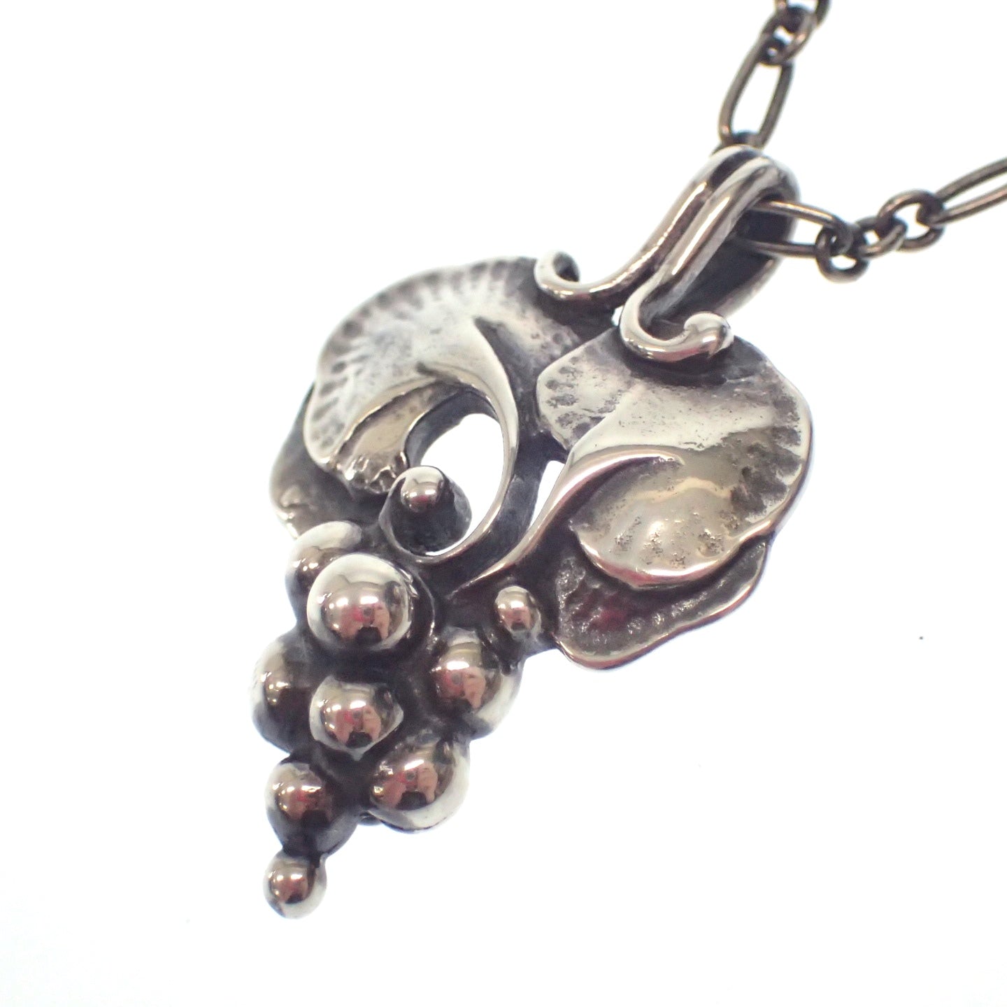 Georg Jensen Necklace Pendant Year 1996 Grape SV925 Silver Georg Jensen [AFI12] [Used] 