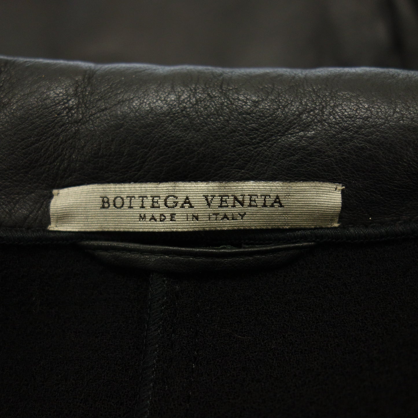 極美品◆ボッテガヴェネタ レザーコート レディース ブラック 40 Bottega Veneta【AFG1】