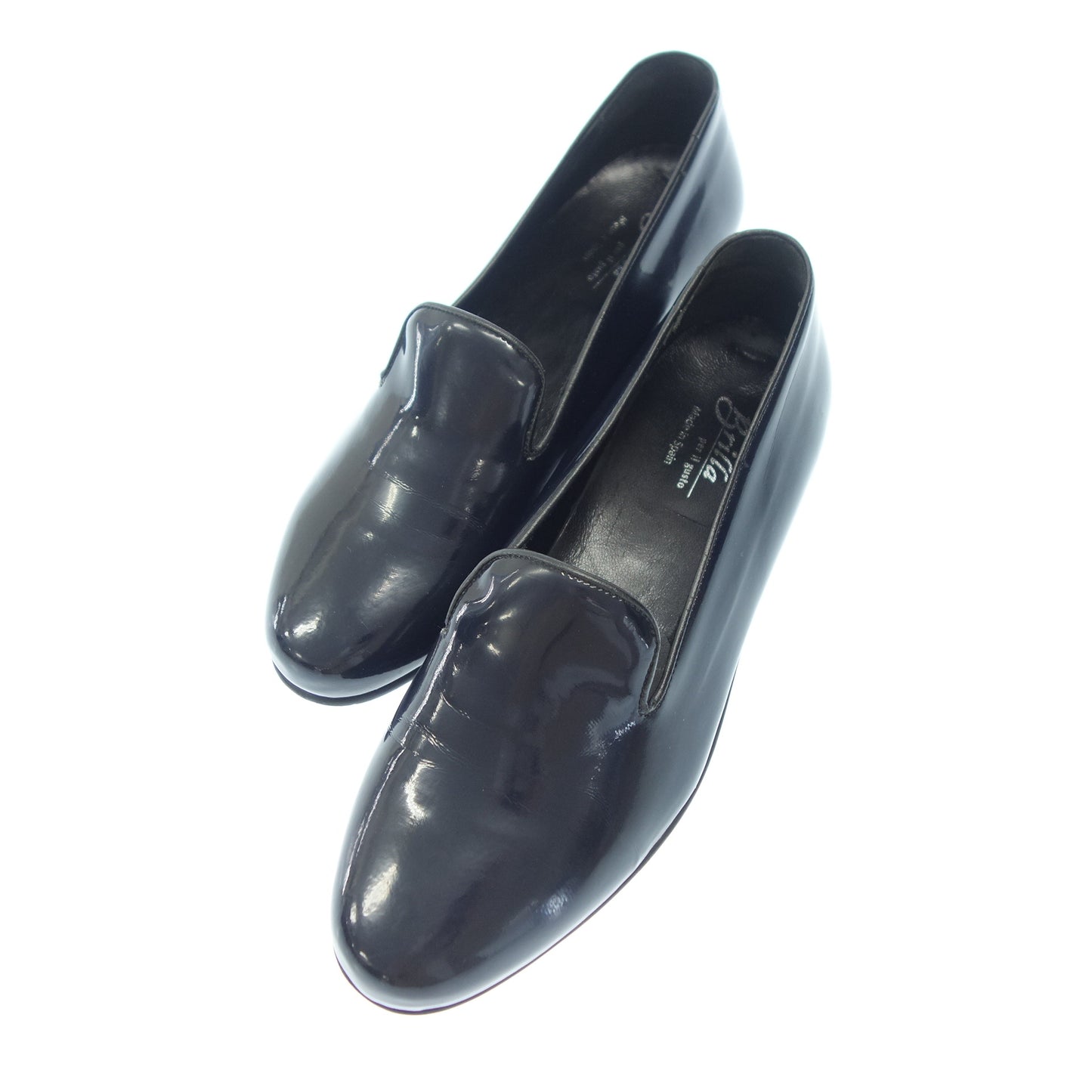 Brilla per il gusto BEAMS slip-ons 24-32-0056 Patent leather men's navy 39 Brilla per il gusto BEAMS [AFD8] [Used] 