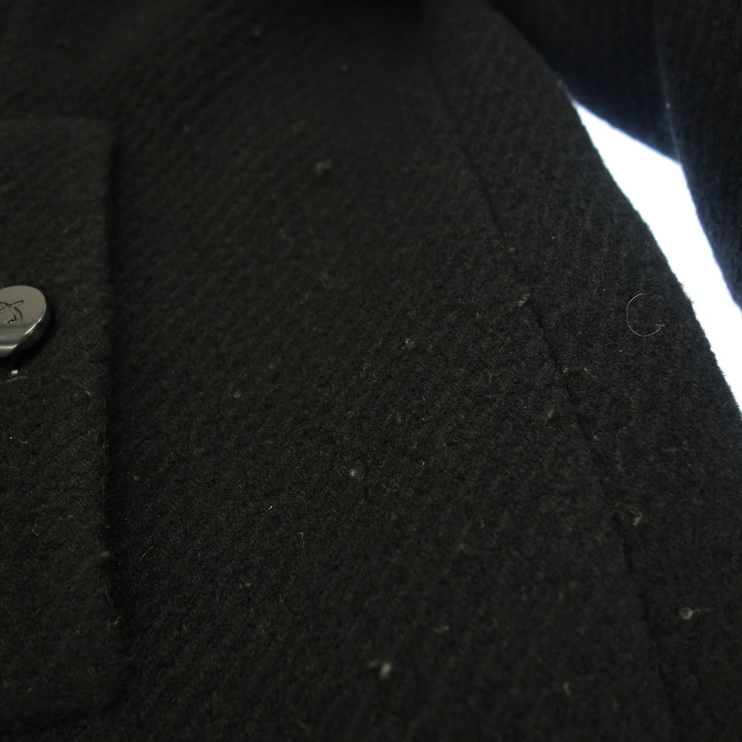 Good condition ◆Leonard long coat wool cashmere ladies black size 42 LEONARD [AFA20] 