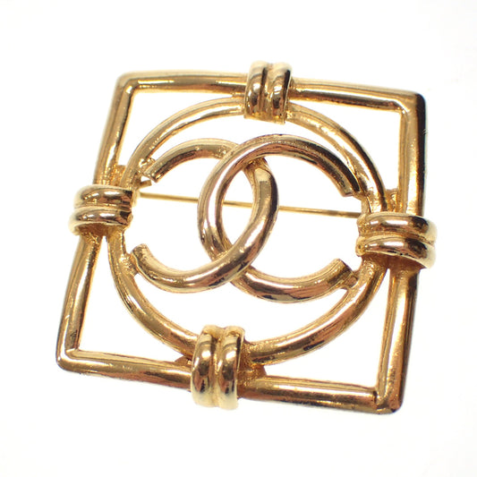 Good condition◆CHANEL brooch here mark vintage 29 gold CHANEL [AFI12] 