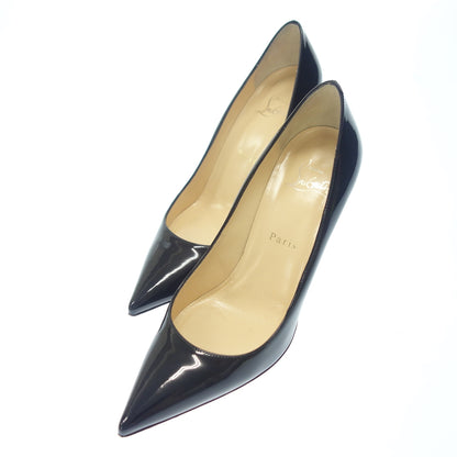 Good Condition◆Christian Louboutin Pumps Pin Heel Enamel Women's Size 37 Black CHRISTIAN LOUBOUTIN [AFD1] 