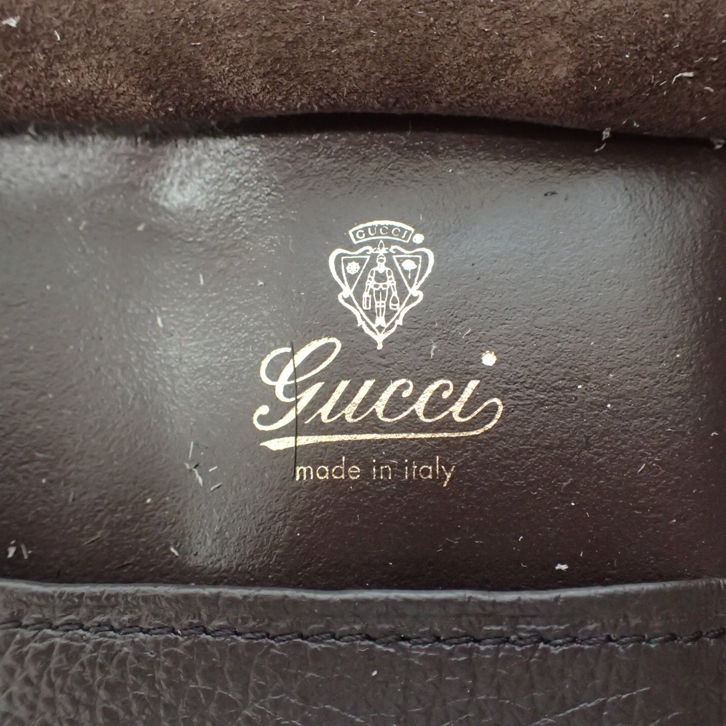 二手 ◆ Gucci 鞋类护理产品 奶油泡芙 棕色 黑色 皮革刷 GUCCI [AFB55] 