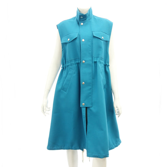 Good condition ◆ Plancy Sleeveless Coat Blue Polyester Women's Size 38 GLCAD002NFZTP067 PLAN C [AFB41] 