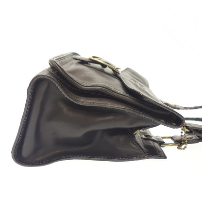 Good condition ◆ Coach tote bag black leather 11420 COACH [AFE12] 