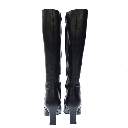 Like new ◆ Pitti long boots ladies 24.5cm black Pitti [AFD4] 