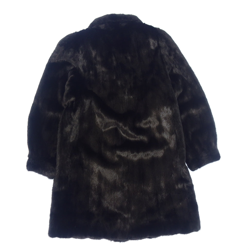 SAGA MINK BLACK coat size11 - ジャケット・アウター