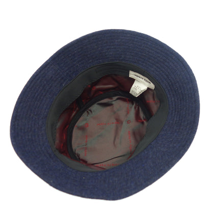 Like new ◆ Mila Sean Bucket Hat Hair &amp; Nylon Made in Japan Navy Size 58cm [AFI20] 