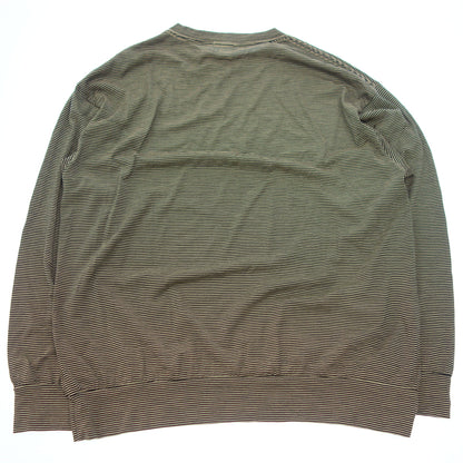 Very good condition ◆ Komori Knit Sweater Summer Wool Long Sleeve Crew 23SS X01-05012 Size 3 Men's Black COMOLI [AFB28] 