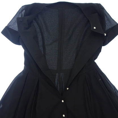 Used ◆ Rene Flare Dress Pearl-like Button Ladies Size 34 Black 5236240 Rene [AFB35] 