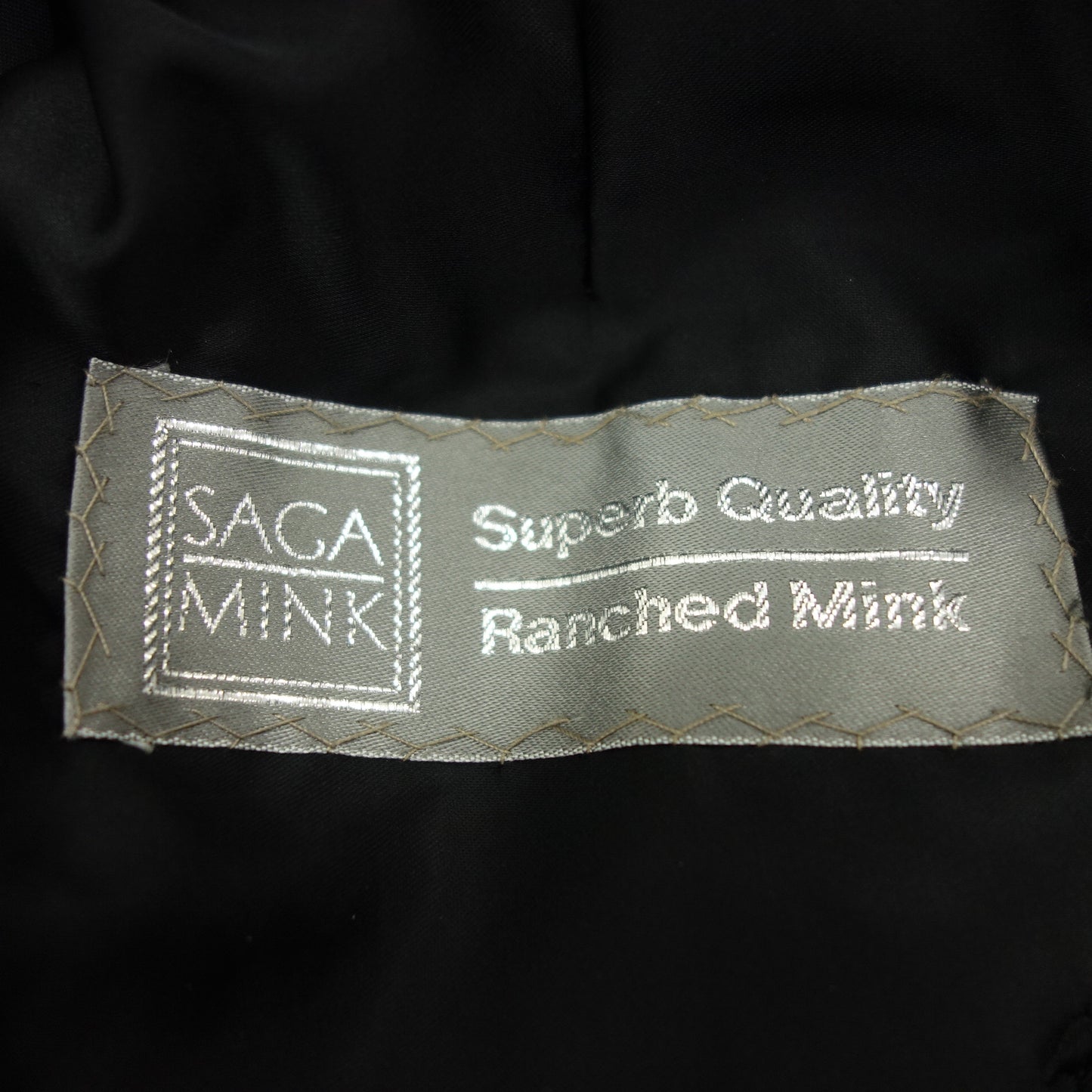 SAGAMINK 半外套水貂 SuperbQuality RanchedMink 黑色 Size F SAGAMINK [AFF23] [二手] 