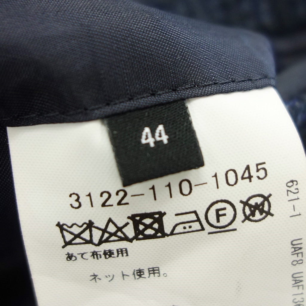 状况良好◆United Arrows Strona 定制夹克单羊毛混纺男式 44 海军蓝 UNITED ARROWS STRONA [AFB17] 