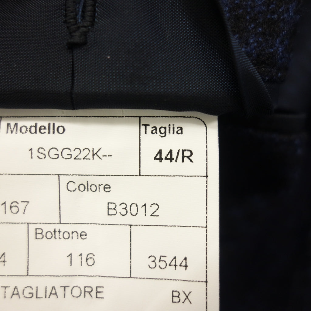 Very good condition ◆ TAGLIATORE Tailored Jacket Single Wool Check 1SGG22K Men's Size 44 Navy TAGLIATORE [AFB4] 