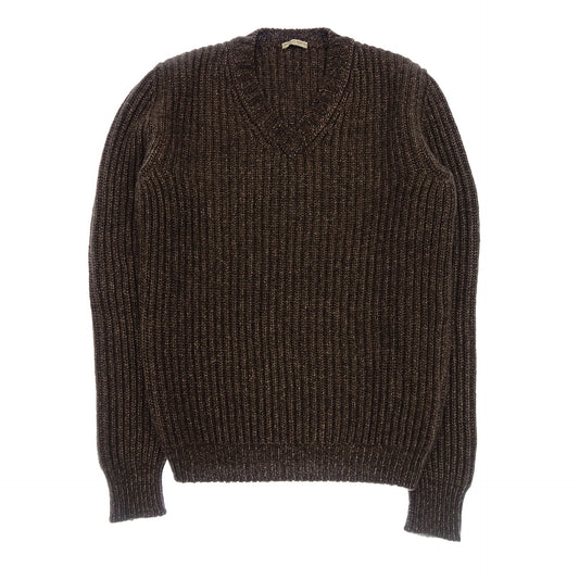 Bottega Veneta Knit Sweater Wool x Cashmere Men's 46 Brown BOTTEGA VENETA [AFB18] [Used] 