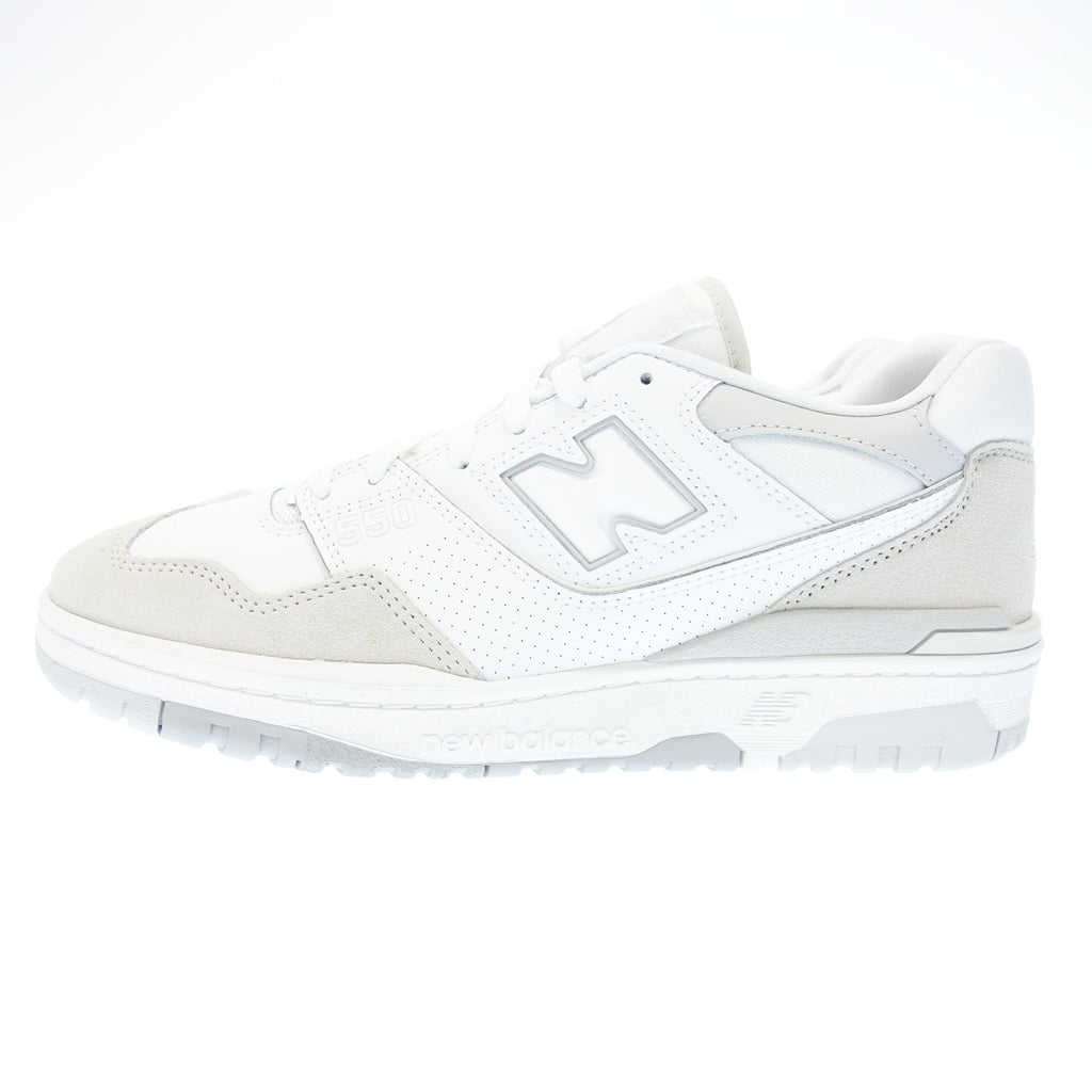 未使用 ◆ New Balance 运动鞋 BB550NCB 男士尺码 28 厘米 白色和灰色 new Balance [AFD8] 