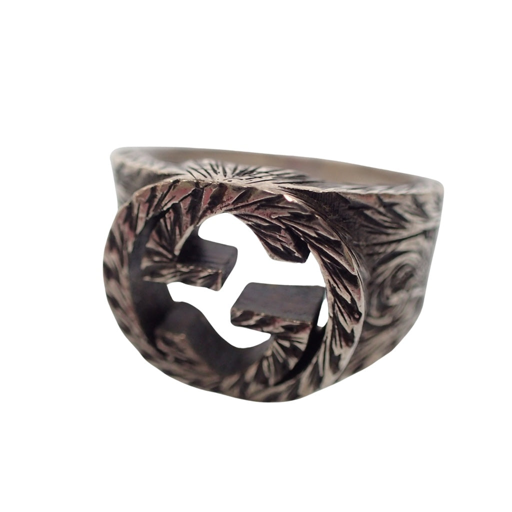 Good condition ◆ Gucci Ring Interlocking G No. 19 12g AG92 Silver GUCCI [AFI15] 