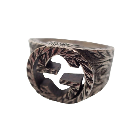 Good condition ◆ Gucci Ring Interlocking G No. 19 12g AG92 Silver GUCCI [AFI15] 