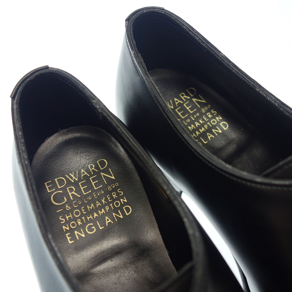 Good Condition◆Edward Green Leather Shoes Single Monk Clapham Skin Stitch Men's 6D Black with Box EDWARD GREEN CLAPHAM [LA] 