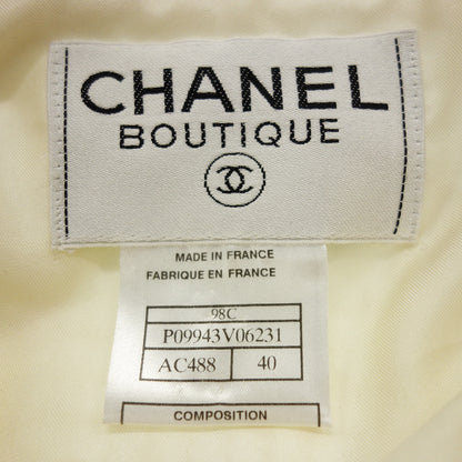 シャネル ブティック ジャケット ダブル ツイード 98C レディース アイボリー 40 CHANEL【AFA3】【中古】