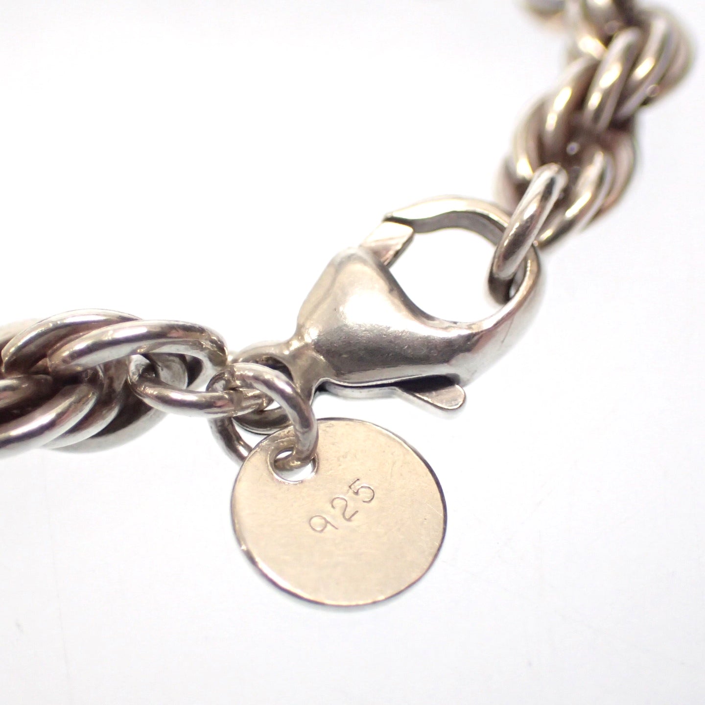 Good Condition◆Tiffany Bracelet Twist Chain SV925 Silver Tiffany&amp;Co. [AFI12] 