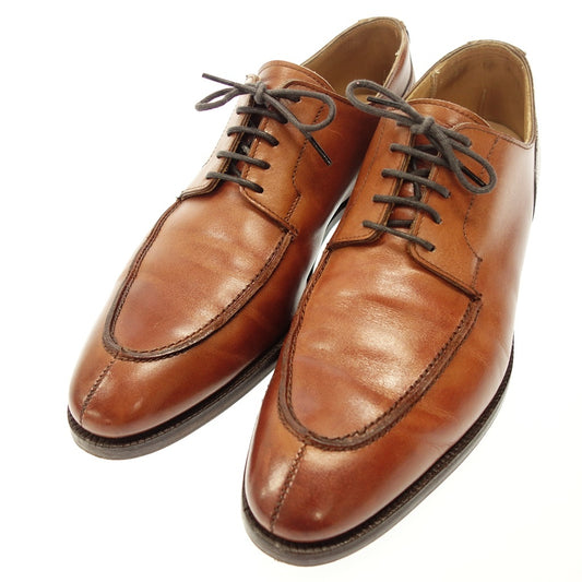 中古◆クロケット＆ジョーンズ レザーシューズ Uチップ ニューポート メンズ ブラウン サイズUK6.5E CROCKETT & JONES【AFC29】