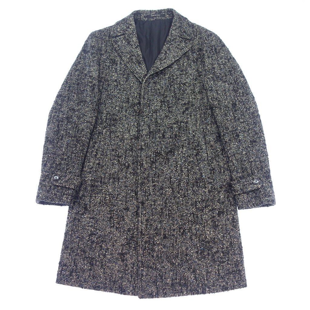 Good condition ◆ TAGLIATORE Chester coat Thomas Tweed Black size 48 TAGLIATORE [AFB3] 