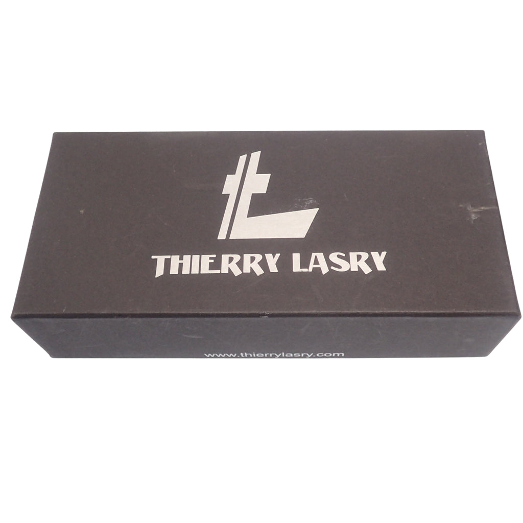 美品◆ティエリー ラスリー サングラス PLATONY べっ甲柄 55□24 420 ブラウン×ブラック系 Thierry Lasry【AFI6】