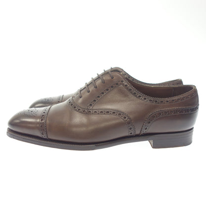 Good Condition ◆ Edward Green Leather Shoes Semi Brogue Cadogan Dark Brown Size 7F 202 Last EDWARD GREEN [LA] 