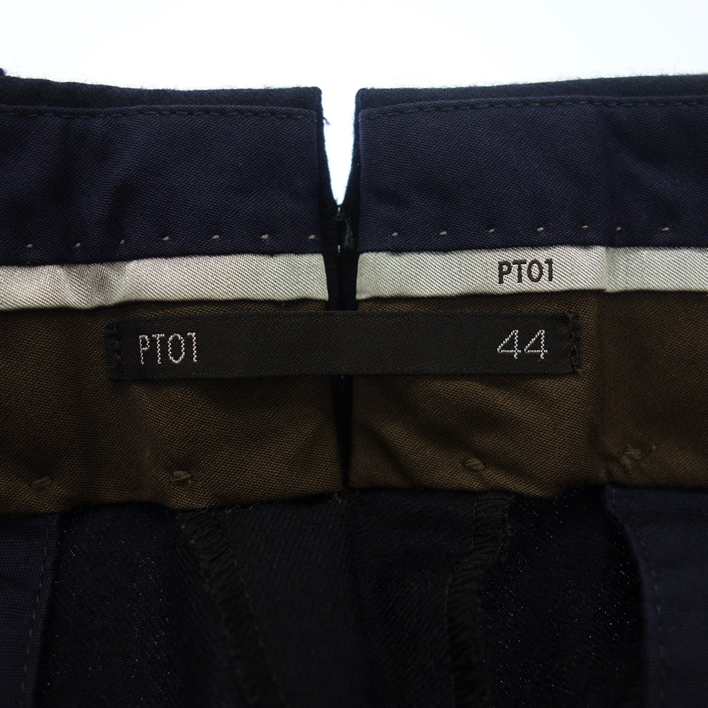 Very good condition ◆Pty Zero Uno Slacks Wool Side Adjuster Men's 44 Black PT01 [AFB12] 