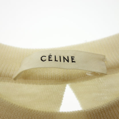 Celine knit sweater open back women's XS beige CELINE [AFB31] [Used] 