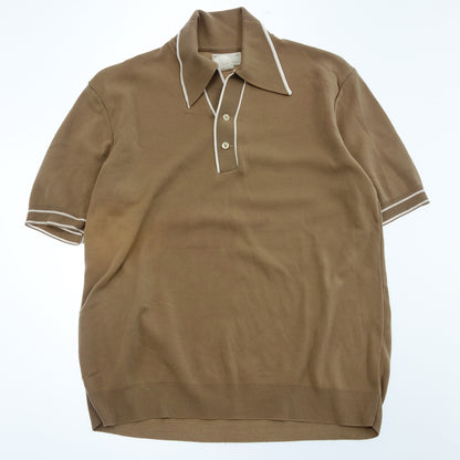 Used Sears Polo Shirt Short Sleeve Men's Brown M Sears [AFB23] 