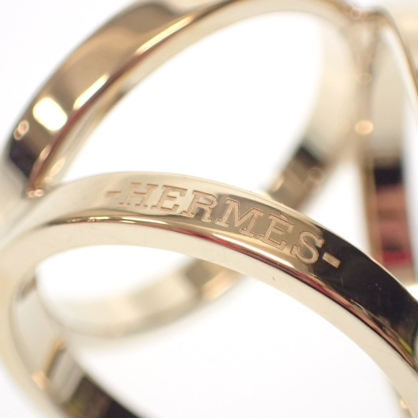 エルメス スカーフリング トリオ ゴールド 箱 HERMES【AFI8