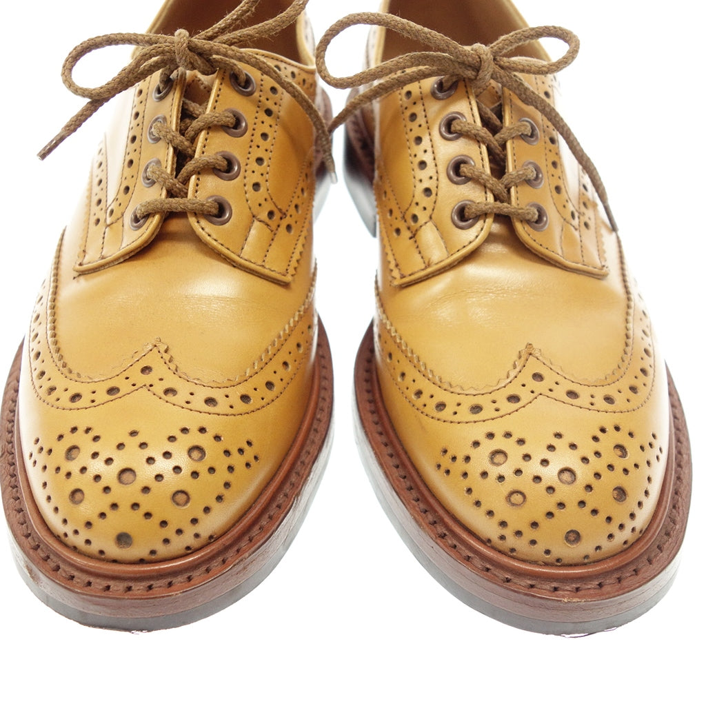 Good Condition◆Tricker's Leather Shoes Wing Tip BOURTON Akon Men's UK8.5 Brown Tricker's [LA] 