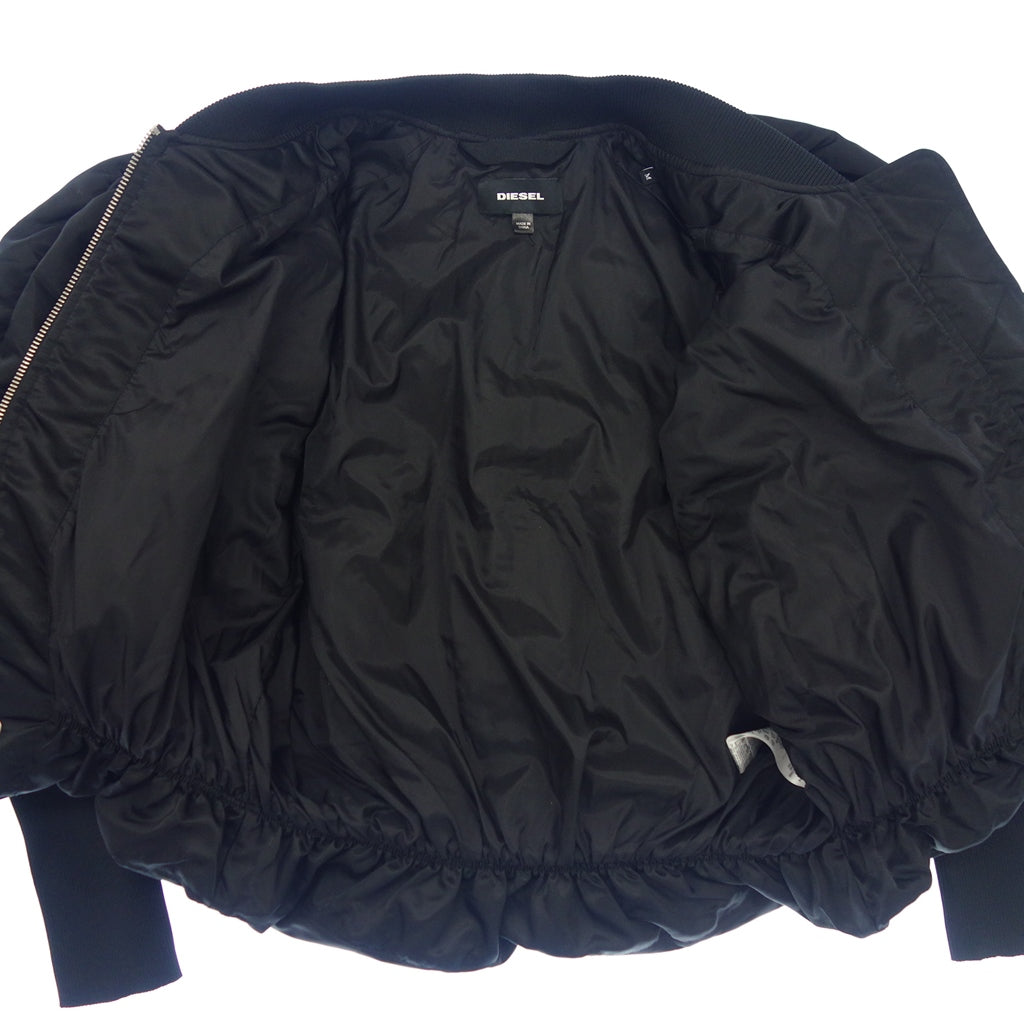 Good Condition◆Diesel Oversized Blouson Bomber Jacket ONLY-THE B/RAVE MA1 Nylon Ladies Size M Black DIESEL [AFA24] 