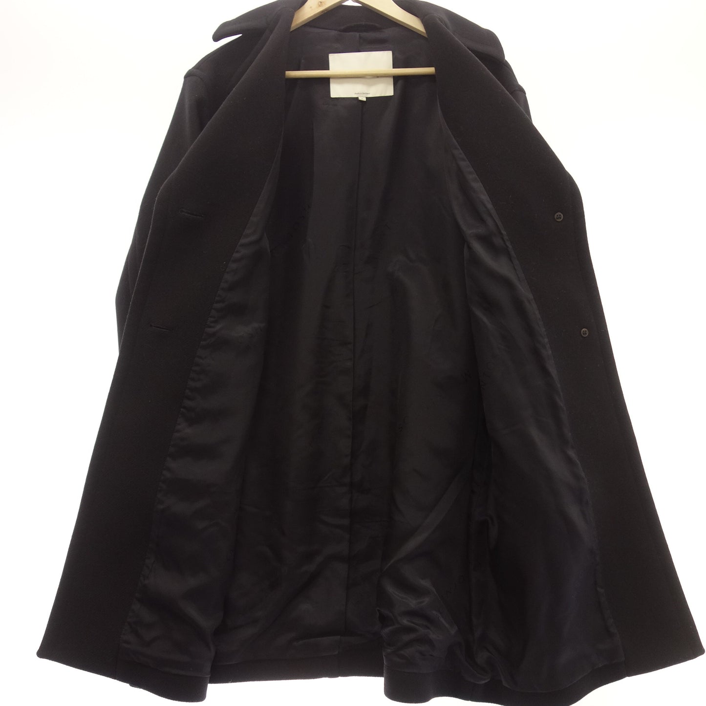 Used Mackintosh Melton Coat Size 8 Made in England Women's Black MACKINTOSH [AFA20] 